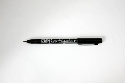 ZIG Foto Signature pen sort 0,5mm