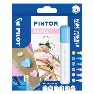 Marker Pintor Medium Pastel Mix 1,4 ass (6)