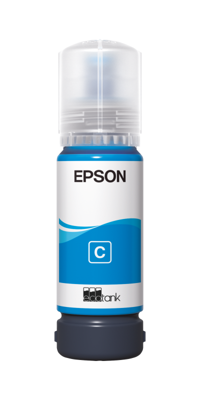Epson EcoTank 107 Cyan 7200 sider Bl&aelig;krefill