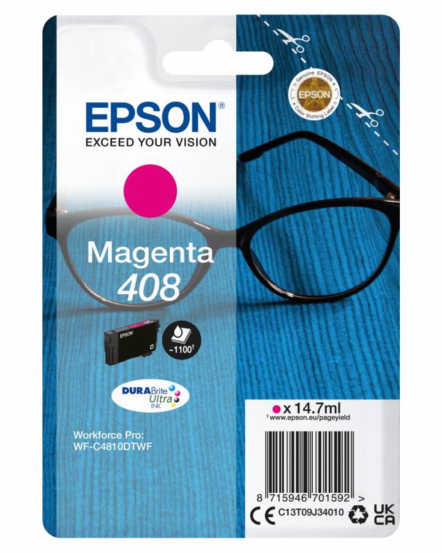 EPSON Singlepack Magenta 408 Ultra Ink