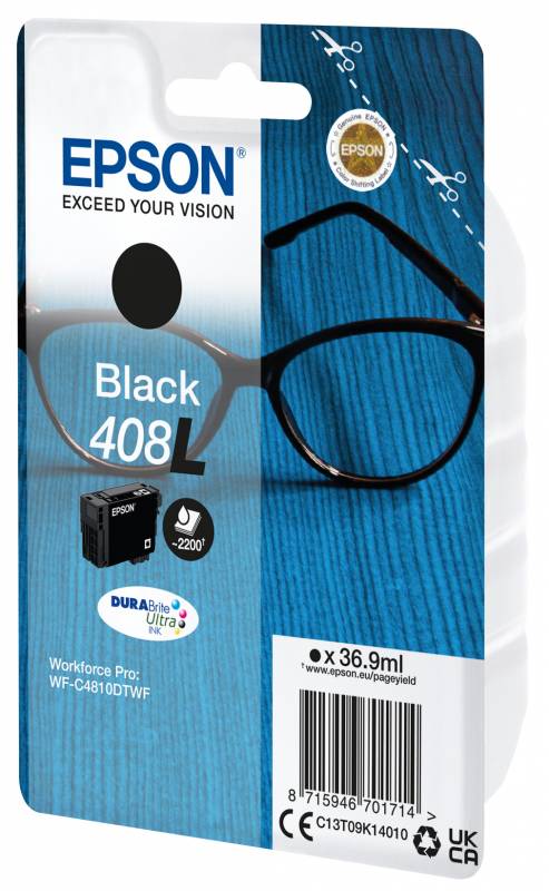 EPSON Singlepack Black 408L Ultra Ink