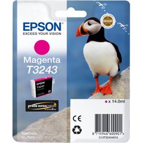 Epson T3243 Magenta Bl&aelig;k C13T32434010