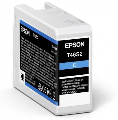 Epson T46S2 Cyan Bl&aelig;k C13T46S200