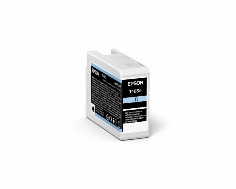Epson T46S5 Lys cyan Bl&aelig;k C13T46S500