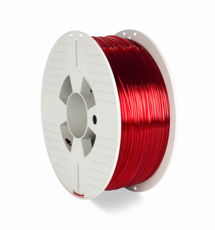3D Printer Filament PET-G 1.75MM 1KG RED TRANSPARENT