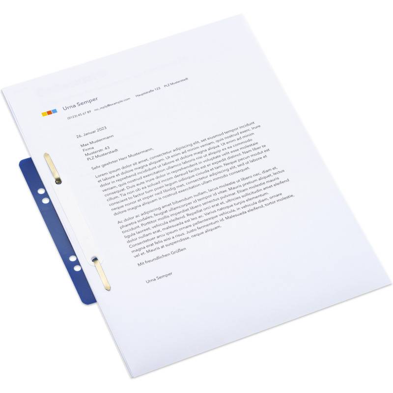 Letter Fastener bl&aring; 25 pak