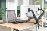 Monitor Arm Ergo Space Saving Dual, Dark Grey