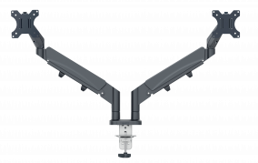 Monitor Arm Ergo Space Saving Dual, Dark Grey