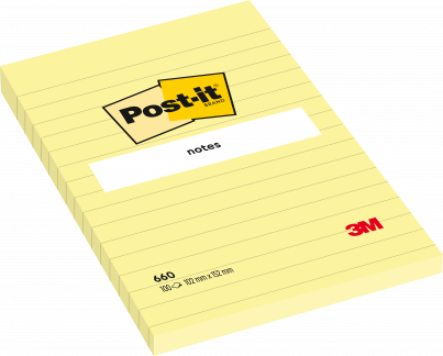 Post-it Notes 102x152 lin. gul