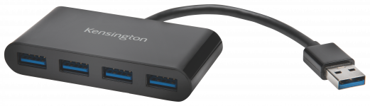 Kensington UH4000 USB 3.0 4-Port Hub, Black 