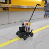 Markeringsvogn duraline easytrack med trinl&oslash;s justerbar linjebredde. Passer til sprayflasker (500-750 ml)