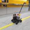 Markeringsvogn duraline easytrack med trinl&oslash;s justerbar linjebredde. Passer til sprayflasker (500-750 ml)