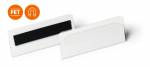 Lagerlomme/etiketholder med magnet hard cover 100x38mm 