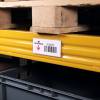 Lagerlomme/etiketholder med magnet hard cover 150x67mm 10 stk.