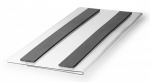 Lagerlomme/etiketholder med magnet hard cover 1/2 a5 tvær Lagerlomme/etiketholder i PET-plast med 2 magnetstriber på bagsiden. Til brug på f.eks. butiks- og lagerreoler i metal.