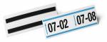 Lagerlomme/etiketholder m/magnet hard cover 1/2 A5 210x74mm 