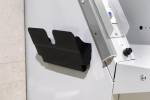 Brochureholder flexiplus A4 liggende 1 rum sort magnetisk