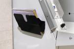 Brochureholder flexiplus A4 liggende 1 rum sort magnetisk