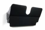 Brochureholder flexiplus A4 liggende 1 rum sort magnetisk
