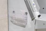 Brochureholder flexiplus A4 liggende 2 rum klar magnetisk