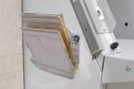 Brochureholder flexiplus A4 liggende 2 rum klar magnetisk