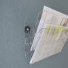 Brochureholder flexiplus A4 liggende 2 rum klar magnetisk