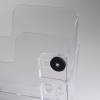 Brochureholder flexiplus A4 liggende 2 rum klar magnetisk