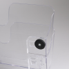Brochureholder flexiplus A4 liggende 2 rum klar magnetisk