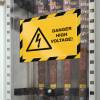 Skilt&nbsp;DURAFRAME&reg;&nbsp;Security A4&nbsp;m/gul/sort&nbsp;ramme&nbsp;2stk/pak 