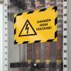 Skilt&nbsp;DURAFRAME&reg;&nbsp;Security A4&nbsp;m/gul/sort&nbsp;ramme&nbsp;2stk/pak 