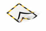Skilt&nbsp;DURAFRAME&reg;&nbsp;Security A4&nbsp;m/gul/sort&nbsp;ramme&nbsp;2stk/pak 