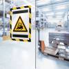Skilt&nbsp;DURAFRAME&reg;&nbsp;Security A4&nbsp;m/gul/sort&nbsp;ramme&nbsp;2stk/pak 