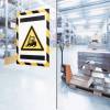 Skilt&nbsp;DURAFRAME&reg;&nbsp;Security A4&nbsp;m/gul/sort&nbsp;ramme&nbsp;2stk/pak 