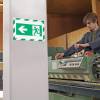 Skilt&nbsp;DURAFRAME&reg;&nbsp;Security A4&nbsp;m/gr&oslash;n/hvid&nbsp;ramme&nbsp;2stk/pak 