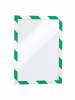 Skilt&nbsp;DURAFRAME&reg;&nbsp;Security A4&nbsp;m/gr&oslash;n/hvid&nbsp;ramme&nbsp;2stk/pak 