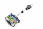 Id-kortholder med yoyo-holder extra strong til 1 kort &aring;ben kortholder