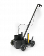 Markeringsvogn duraline easytrack med trinl&oslash;s justerbar linjebredde. Passer til sprayflasker (500-750 ml)