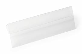 Lagerlomme/etiketholder hard cover 1/2 a5 210x74mm p&aring; tv&aelig;rs 