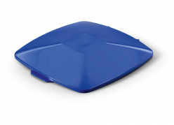 Låg til affaldsspand durabin 40l rektangulær blå 360x333x40mm