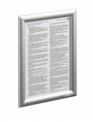 Klikramme aluminium A4 med 25 mm aluminium profil