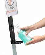 H&aring;ndspritdispenser gulvstander med a4 info sign Fritst&aring;ende