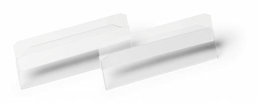 Lagerlomme/etiketholder selvkl&aelig;bende hard cover 100x38 mm 