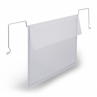 Lagerlomme med wirebeslag A4 tværformat klar PP 50 stk. 