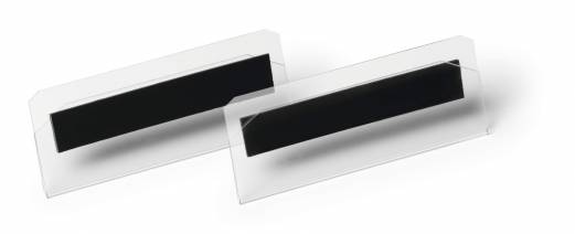 Lagerlomme/etiketholder med magnet hard cover 100x38mm 