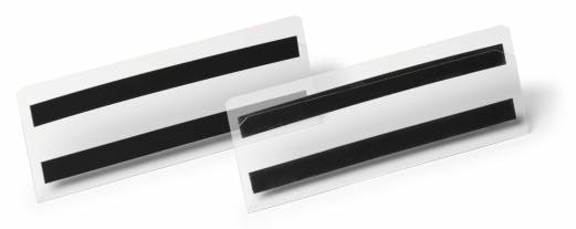 Lagerlomme/etiketholder m/magnet hard cover 1/2 A5 210x74mm 