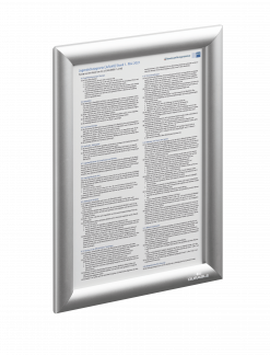 Klikramme aluminium A4 med 25 mm aluminium profil