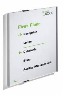 Infosign 297x420mm, a3 h&oslash;j D&oslash;r/v&aelig;gskilt i alu, akrylfront