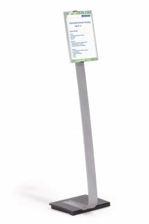 Gulvskilt infosign a4 Gulvstander med stabil tung fod. 