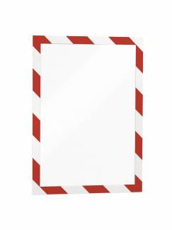 Skilt DURAFRAME® Security A4 m/rød/hvid ramme 2stk/pak 