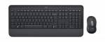 Logitech Signature MK650 Combo for Business S&aelig;t med mus og tastatur Pressestempel Tr&aring;dl&oslash;s Belgisk